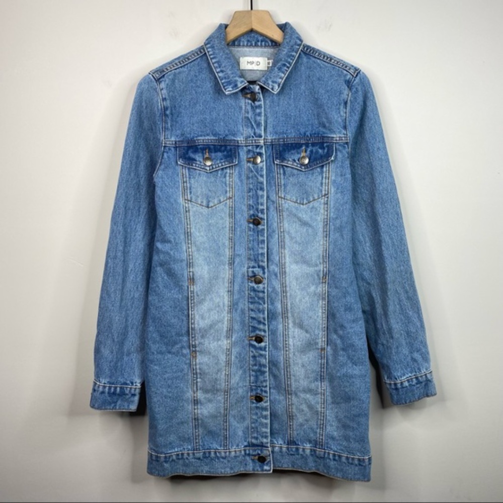 MPD by Mink Pink Long Denim Jacket Size Small